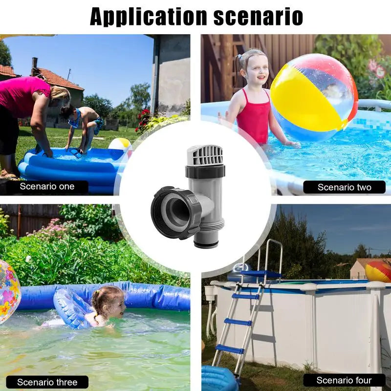 Pool Plunger Valves Shut Off Valves Pool Parts Accessory Attachment Easy Connection Pool Pump Hose Practical Use Above Ground