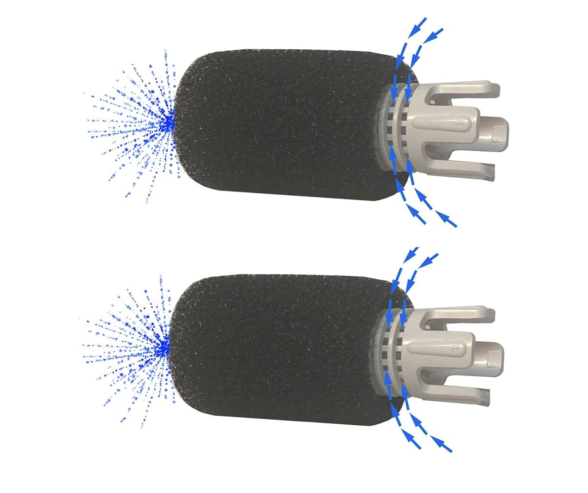 ATIE No Spray Pool Cleaner TailSweep PRO TSP10S with Hose Scrubber 9-100-3105 Fit Zodiac Polaris 280, 3900 Sport, 380, 360, 180 Pool Cleaner Tail Sweep PRO TSP10S and CMP Flow Diffuser (2 Pack)