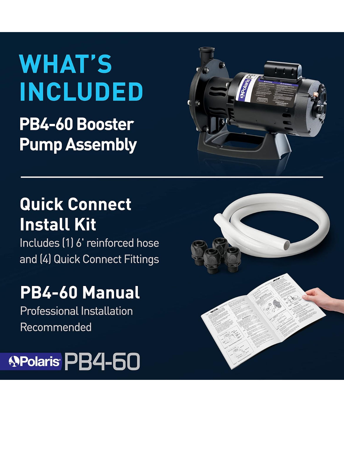 Polaris PB4-60 Booster Pump with 60-Hertz Motor