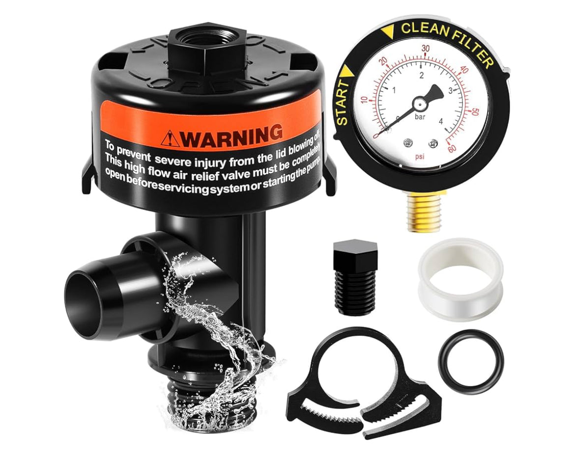 Pentair air high flow relief pressure valve kit