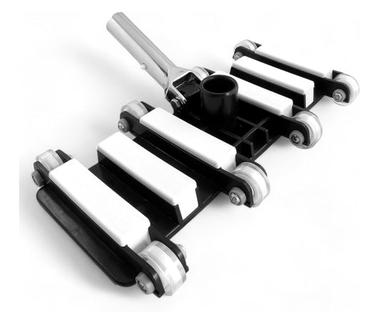 FibroPool Professional-Grade Flexible Pool Vacuum Head - Extra-Wide, Weighted Design for Effortless, Deep Cleaning on All Surfaces - Compatible with Standard Swimming Pool Poles & Hoses