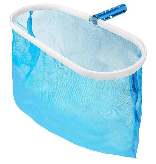 SUKKI Pool Skimmer Net - Heavy Duty Pool Net Pool Skimmer Deep Bag Leaf Cleaning Pool Rake Fine Mesh Net, Aluminum Frame Skimmer for Above Ground Pool