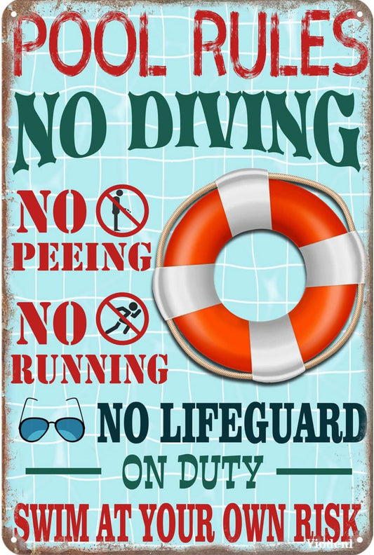 Pool sign