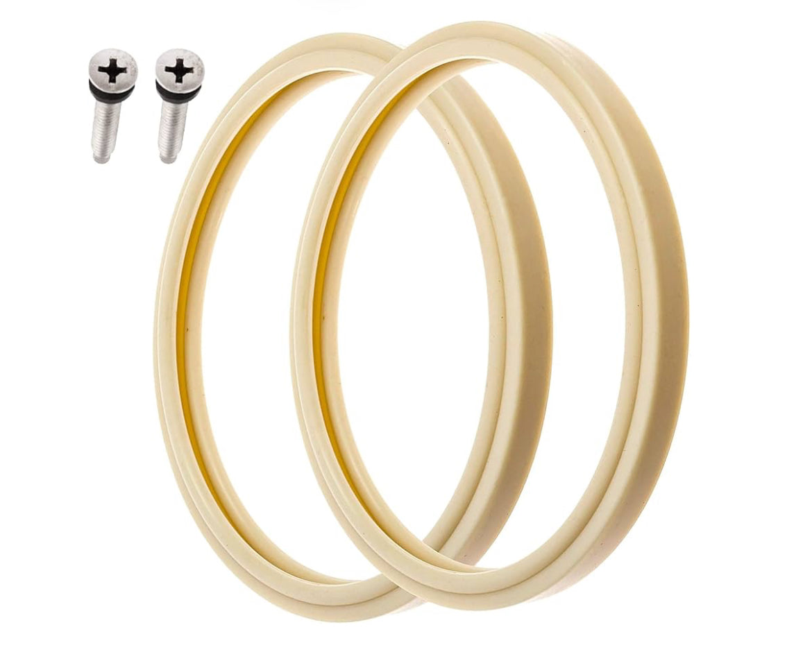 (1 Set) 8 3/8" Pool Light Lens Gasket and Stainless Pilot Screw - Exact Replacements for Pentair 79101600Z and 79104800 - Compatible with Pentair IntelliBrite, AmerLite, and SAM Amerlite Lights