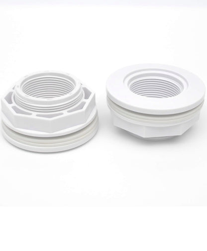 (2-pack) 1-1/2" FIP Inlet Back Fittings with Lock Nut and Washer Replaces Hayward SP1023 Above Ground Pool Back Fittings