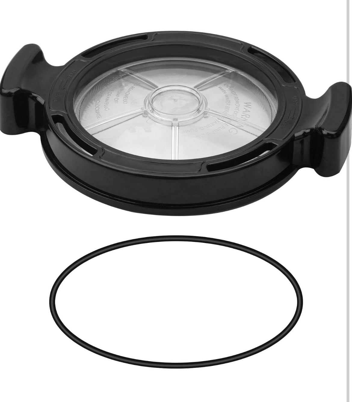 Pool Pump Lid Cover, 319-4100 Pump Parts with O-Ring, for Waterway Champion, Defender, Hi-Flo Or SMF Pumps, Black