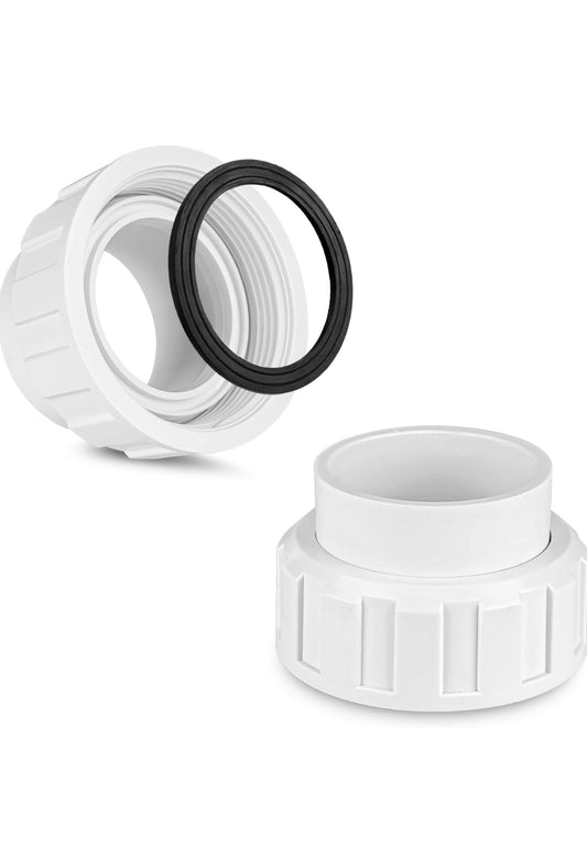 Salt Cell 2" Union Replacement for Goldline Hayward Salt Chlorine Generators, GLX-Cell-Union 2-Inch Pump Union for Hayward Salt Cell, Pool Part for Spa Pump Connections, 2 Pack