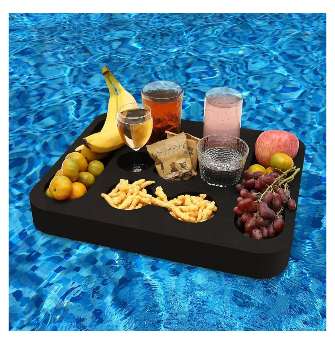 Floating Drink Holder,Refreshment Table Tray for Pool Beach Party or Hot Tub Float Loung-Versatile & Portable Serving Bar