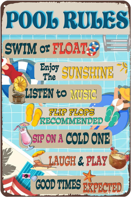 Pool sign