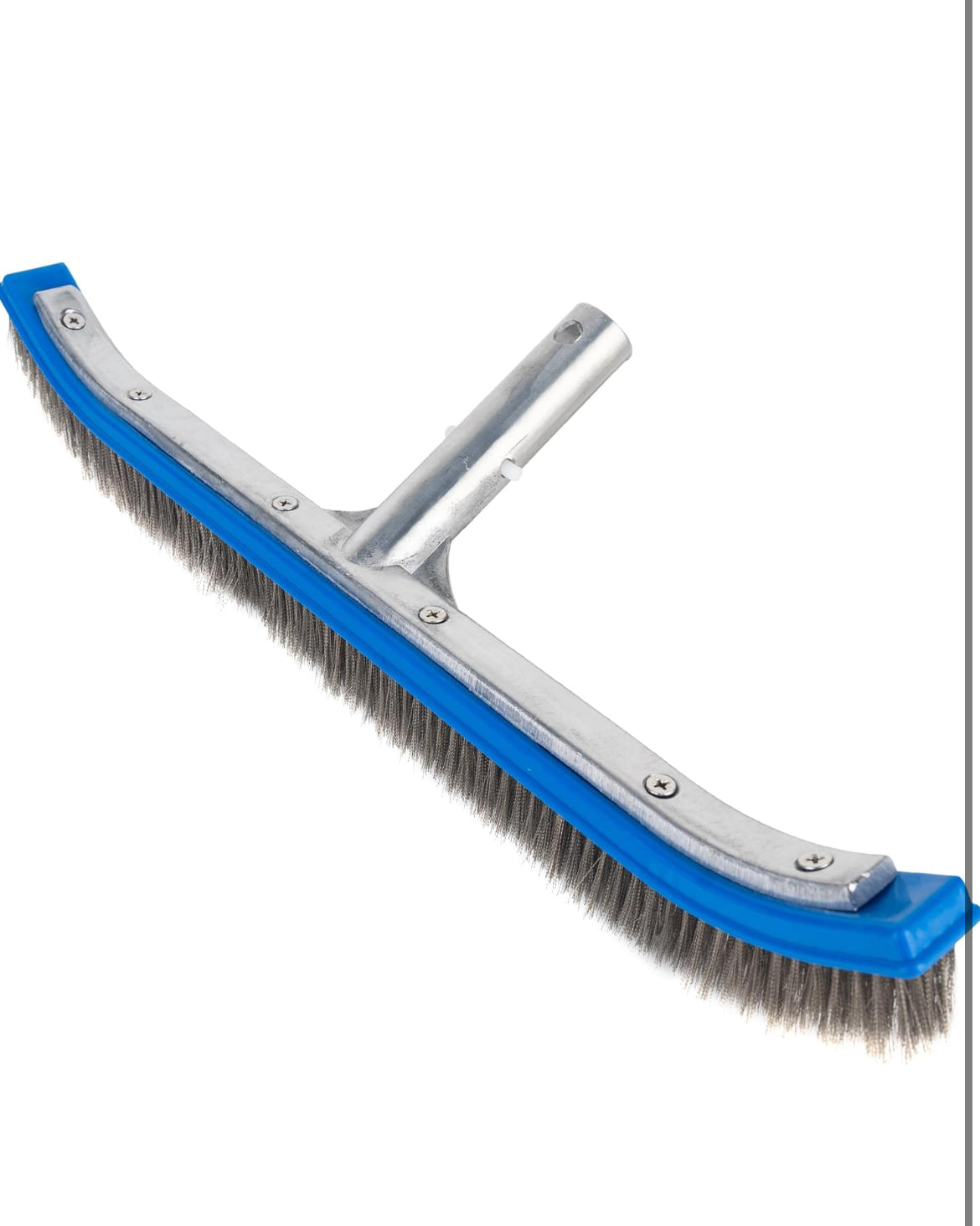 18” steel bristle algae pool brush