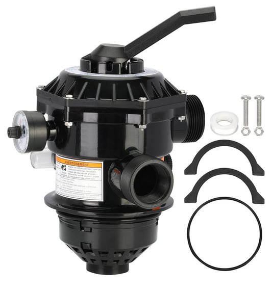 262506 jandy 1-1/2-Inch 6-Way Clamp Style Valve Compatible with pentair 262506 Multiport Valve,Fit for Tagelus/Sand Dollar/Meteor Pool and Spa Sand Filter