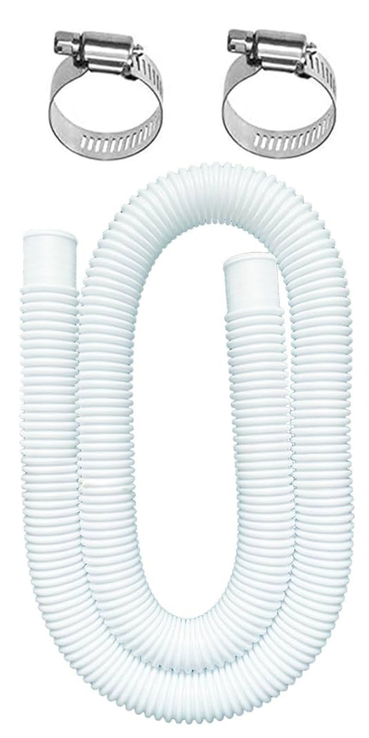 1.5 Inches Pool Hoses for Above Ground Pools, 2 Pack 1-1/2" Diameter Pool Pump Replacement Hose 59" Long Filter Pump Hose Compatible with 1.5" Pool Hose Pump